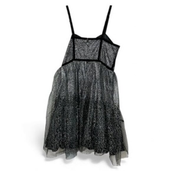 ModCloth x Collectif Stun&Done Florence Swing Dress Black and Silver US16 - Picture 2 of 10